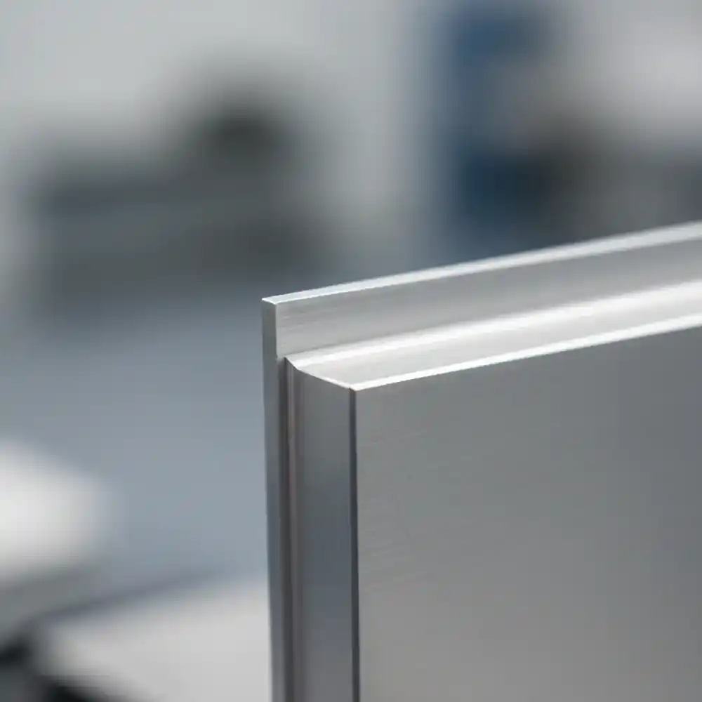 Machined alloy edge detail