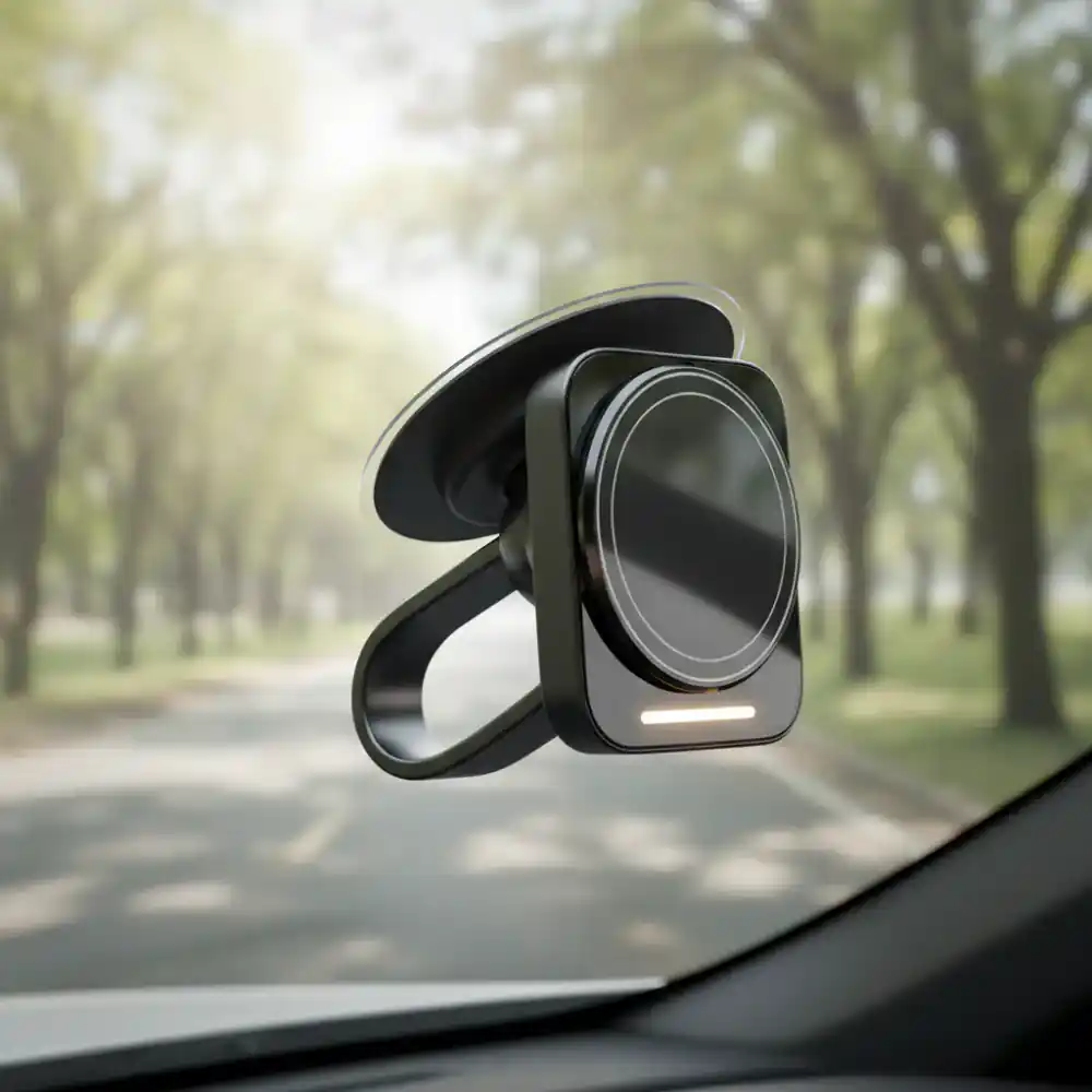 Magnetic windshield mount