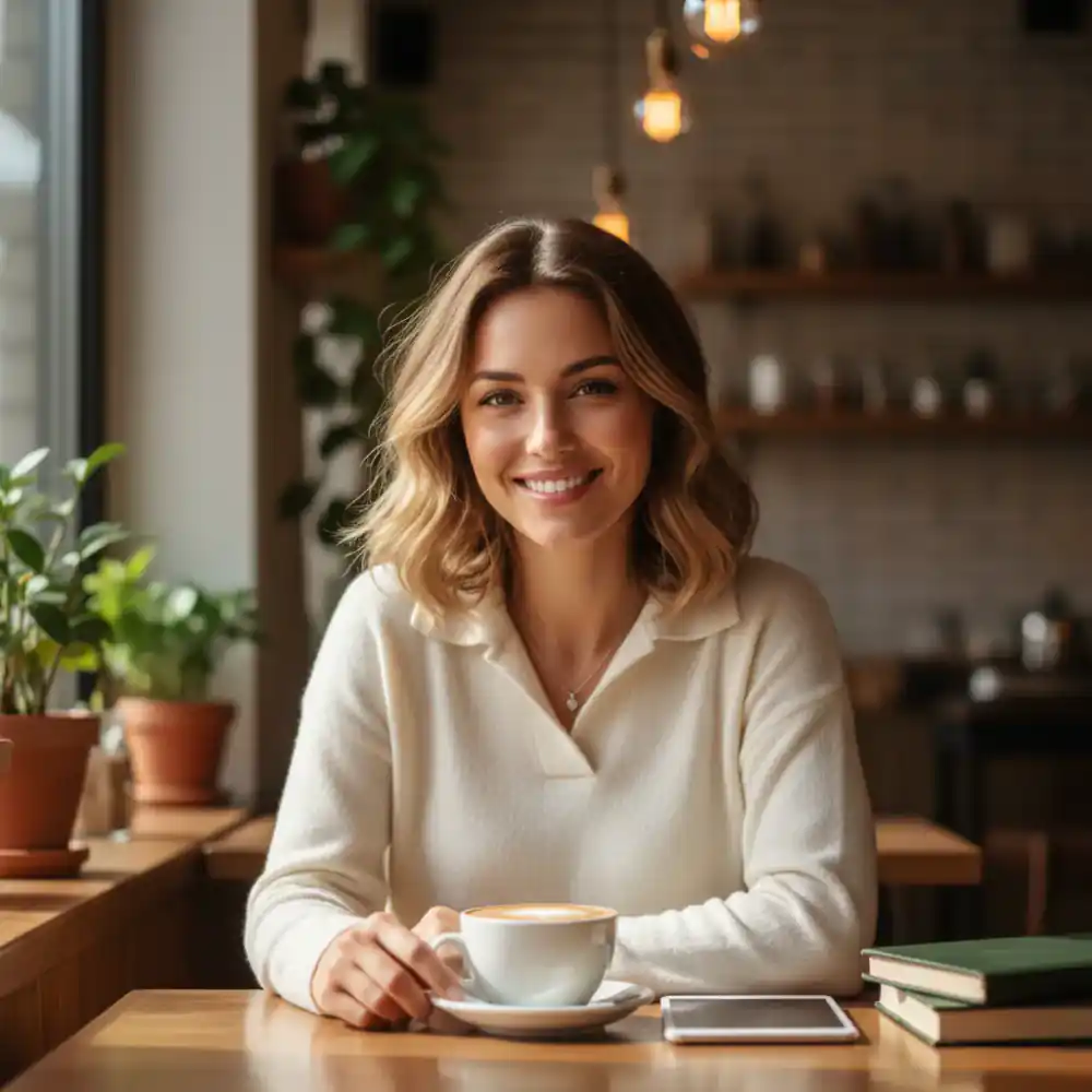 Portrait of a customer