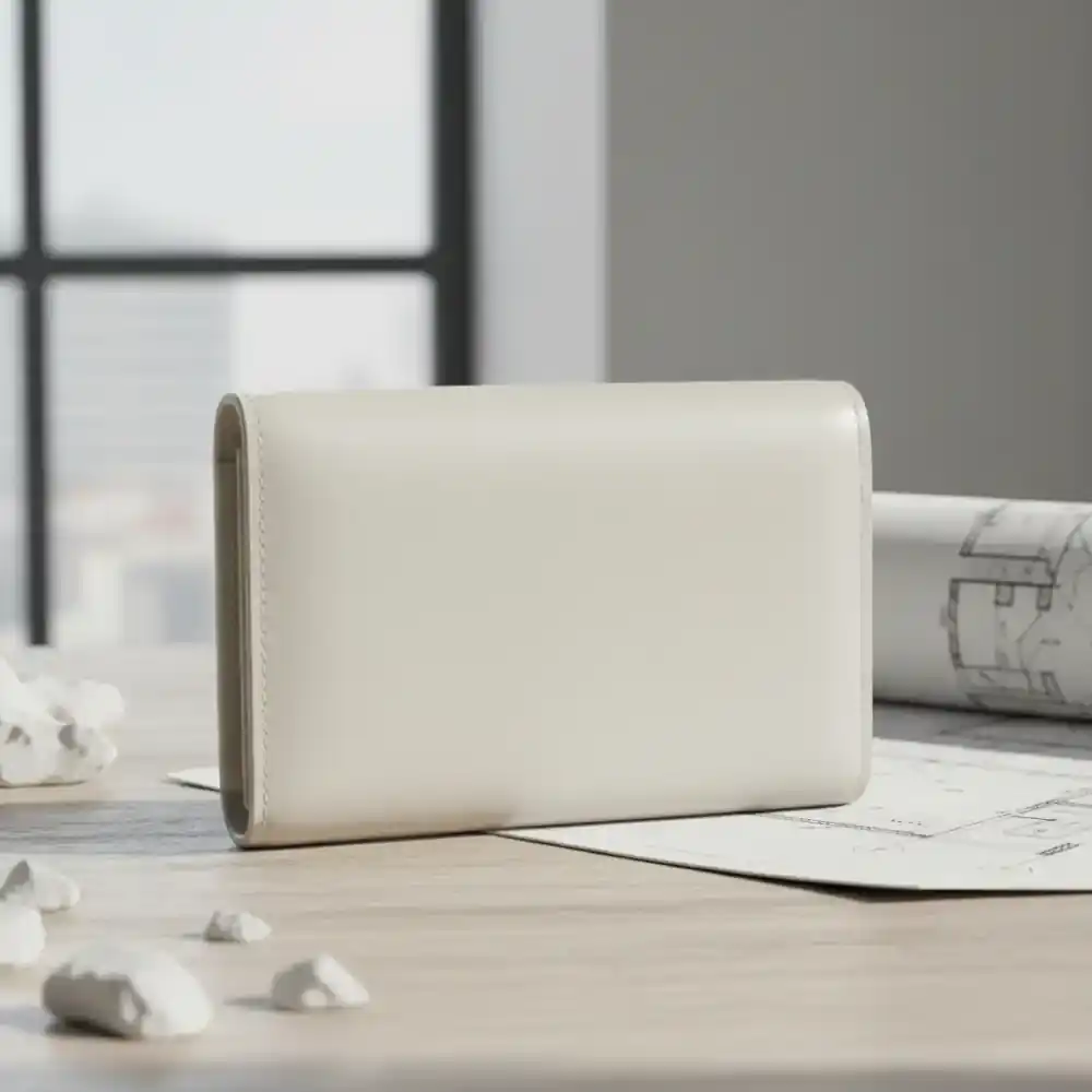 Ash White Magnetic Wallet