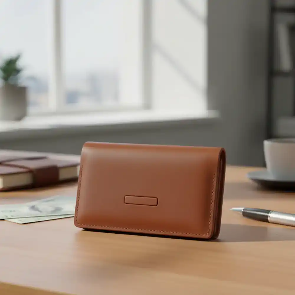 Saddle Brown Magnetic Wallet